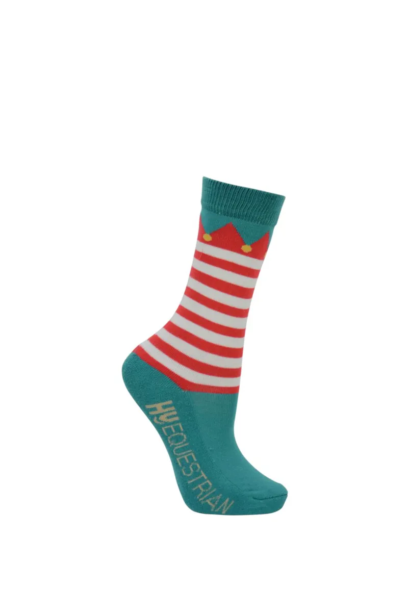 Hy Equestrian Childrens Elf Socks  Pack of 3  Child 8- 12-1